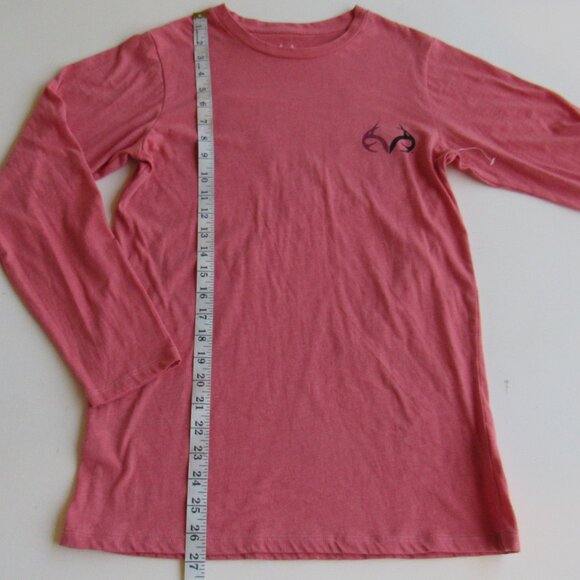 Realtree Womens Long Sleeve Deer Antlers Design Grapic Logo T-Shirt Size S - Picture 7 of 8